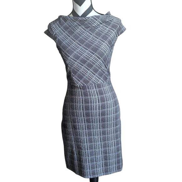 Banana Republic Plaid Sheath Dress, NWT, Size 0 - Picture 1 of 5